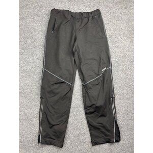 Swix Sweatpants Women's M Black Drawstring Zipped Pockets Ankle Zip Athletic Ski
